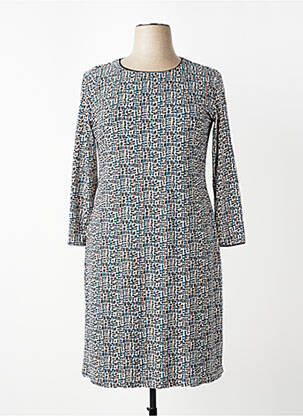 Rochie midi imprimeu fantezie mâneci lungi negru GEVANA femeie