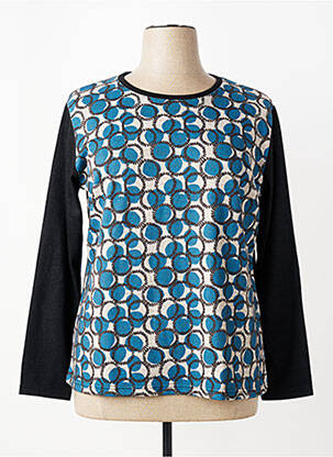 Tricou mâneci lungi mâneci lungi albastru TELMAIL femeie