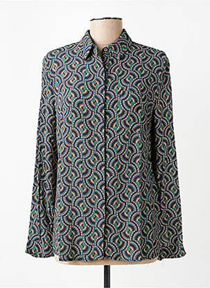 Cămașă țesătură crep mâneci lungi verde IT HIPPIE femeie