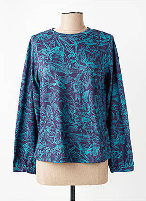 Tricou mâneci lungi mâneci lungi albastru AGATHE & LOUISE femeie