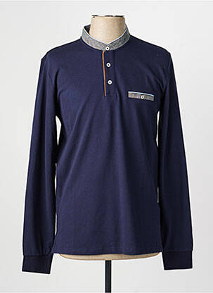 Polo mâneci lungi mâneci lungi albastru CAMBRIDGE bărbat