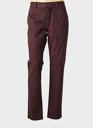 Pantalon chino elasticitate mărime normală maro CAMBRIDGE bărbat