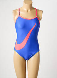 Costum de baie dintr-o singură piesă top sutien tip racerback top sutien tip racerback albastru NIKE femeie