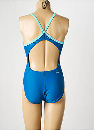 Costum de baie dintr-o singură piesă top sutien tip racerback top sutien tip racerback albastru NIKE femeie