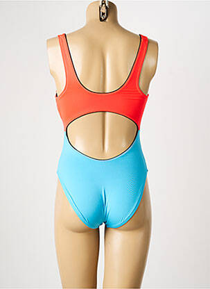Costum de baie dintr-o singură piesă efect material satinat portocalie NIKE femeie