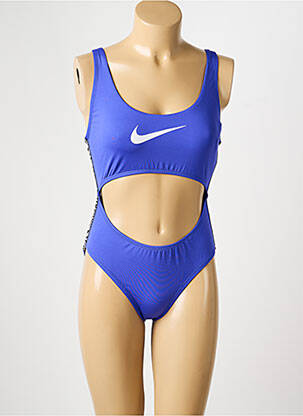 Costum de baie dintr-o singură piesă efect material satinat violet NIKE femeie