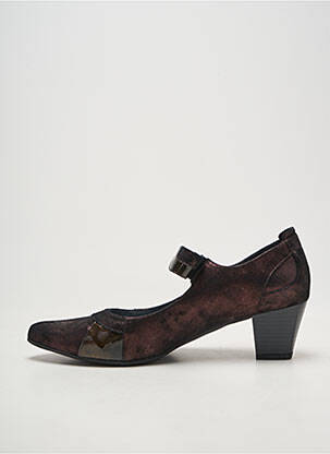 Pantofi cu toc țesătură satinată toc de 4 la 6 cm violet GEO-REINO femeie