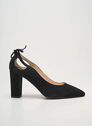 Pantofi cu toc toc pătrat toc de 7 la 9 cm negru REBELLES femeie