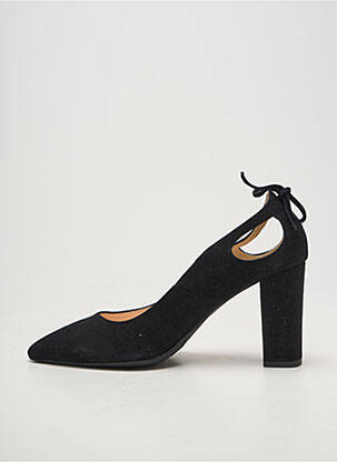 Pantofi cu toc toc pătrat toc de 7 la 9 cm negru REBELLES femeie