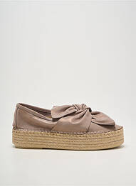 Espadrile țesătură satinată toc de 4 la 6 cm bej LUNE & L'AUTRE femeie