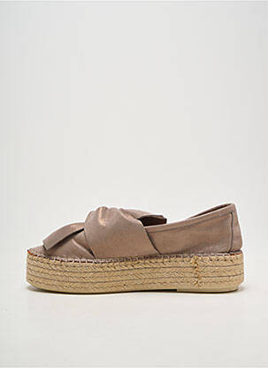 Espadrile țesătură satinată toc de 4 la 6 cm bej LUNE & L'AUTRE femeie