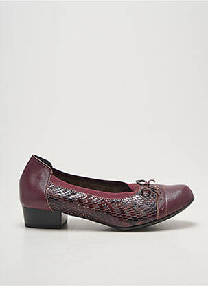 Pantofi cu toc țesătură satinată toc plat până la 3 cm violet ALPINA femeie