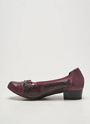 Pantofi cu toc țesătură satinată toc plat până la 3 cm violet ALPINA femeie