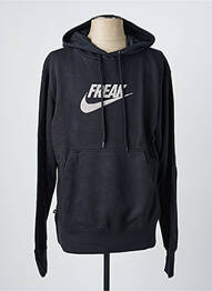 Hanorac cu glugă serigrafie flockată mâneci lungi negru NIKE bărbat