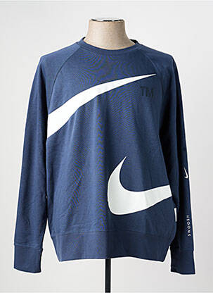 Hanorac elasticitate mâneci lungi albastru NIKE bărbat