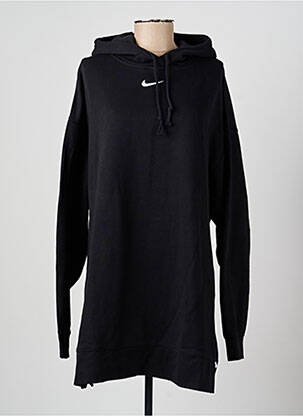 Hanorac cu glugă guler rotund mâneci lungi negru NIKE femeie