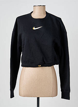 Hanorac elasticitate mâneci lungi negru NIKE femeie