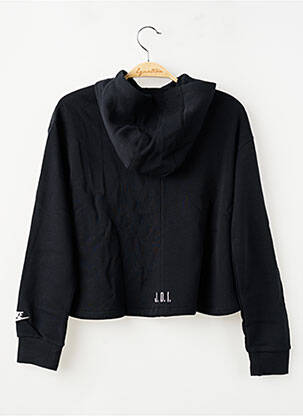 Hanorac cu glugă broderie mâneci lungi negru NIKE fată