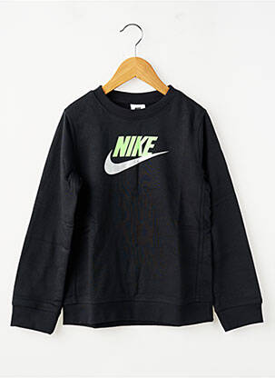 Hanorac serigrafie mâneci lungi negru NIKE copil