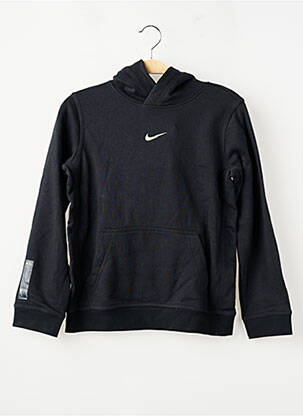 Hanorac cu glugă croială dreaptă mâneci lungi negru NIKE băiat