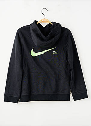 Hanorac cu glugă croială dreaptă mâneci lungi negru NIKE băiat