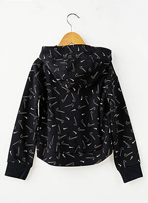 Hanorac cu glugă mâneci lungi mâneci lungi negru NIKE fată