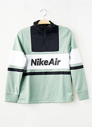 Hanorac țesătură jersey mâneci lungi verde NIKE băiat