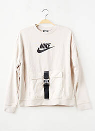 Hanorac elasticitate mâneci lungi bej NIKE băiat