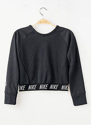 Hanorac mâneci lungi mâneci lungi gri NIKE fată