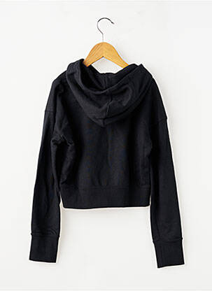 Hanorac cu glugă elasticitate mâneci lungi negru NIKE fată