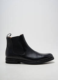 Botine/ghete țesătură satinată toc mic negru YVES SAINT CLAIR bărbat