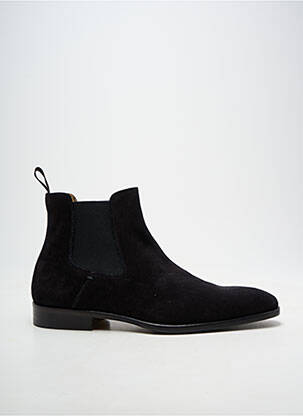 Botine/ghete vârf rotund toc mic negru YVES SAINT CLAIR bărbat