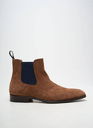 Botine/ghete vârf rotund toc mic maro YVES SAINT CLAIR bărbat