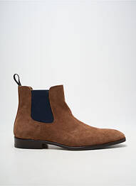 Botine/ghete vârf rotund toc mic maro YVES SAINT CLAIR bărbat