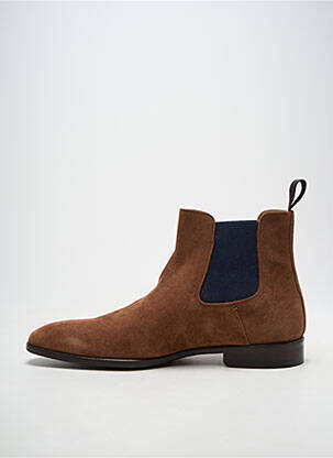 Botine/ghete vârf rotund toc mic maro YVES SAINT CLAIR bărbat