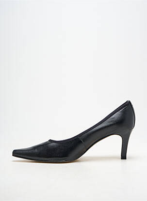 Pantofi cu toc vârf ascuțit toc de 7 la 9 cm negru ANDREA DAPHANE femeie