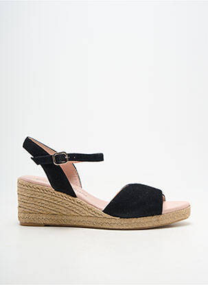 Espadrile închidere cu buclă(e) toc de 7 la 9 cm negru CARMEN SAIZ femeie