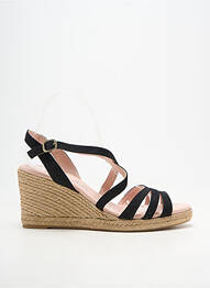 Espadrile închidere cu buclă(e) toc de 7 la 9 cm negru CARMEN SAIZ femeie