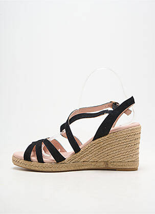 Espadrile închidere cu buclă(e) toc de 7 la 9 cm negru CARMEN SAIZ femeie