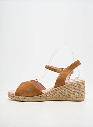 Espadrile închidere cu buclă(e) toc de 4 la 6 cm maro CARMEN SAIZ femeie