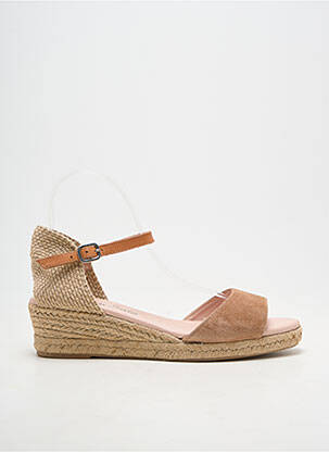 Espadrile închidere cu buclă(e) toc de 4 la 6 cm bej CARMEN SAIZ femeie