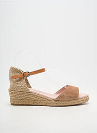 Espadrile închidere cu buclă(e) toc de 4 la 6 cm bej CARMEN SAIZ femeie