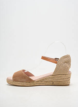 Espadrile închidere cu buclă(e) toc de 4 la 6 cm bej CARMEN SAIZ femeie