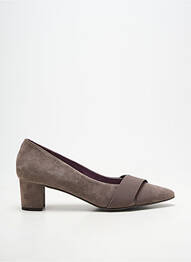 Pantofi cu toc toc pătrat toc de 4 la 6 cm gri ANDREA DAPHANE femeie