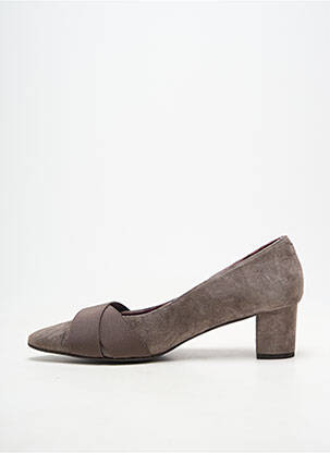 Pantofi cu toc toc pătrat toc de 4 la 6 cm gri ANDREA DAPHANE femeie