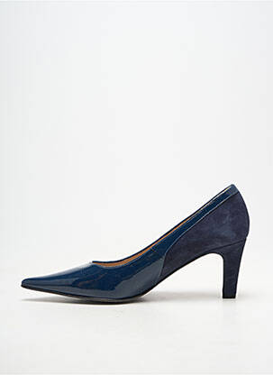 Pantofi cu toc material neted toc de 4 la 6 cm albastru ANDREA DAPHANE femeie