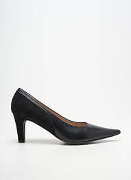 Pantofi cu toc țesătură satinată toc de 7 la 9 cm negru ANDREA DAPHANE femeie