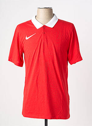 Polo croială dreaptă mâneci scurte roșu NIKE bărbat