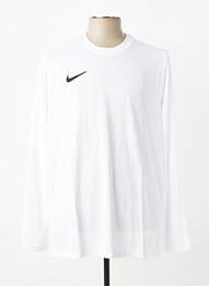 Tricou croială cambrată mâneci lungi alb NIKE bărbat