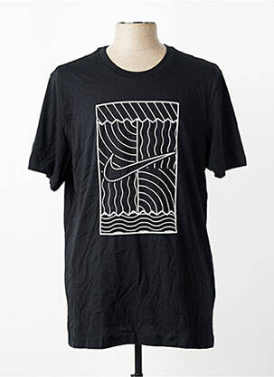 Tricou elasticitate mâneci scurte negru NIKE bărbat